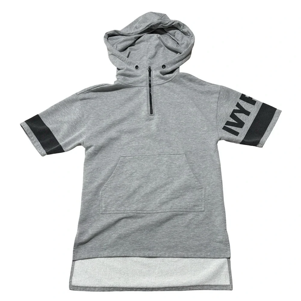 Ivy‎ Park Women's 1/4 Zip Short Sleeve Hoodie Baggy Fit Size XS
